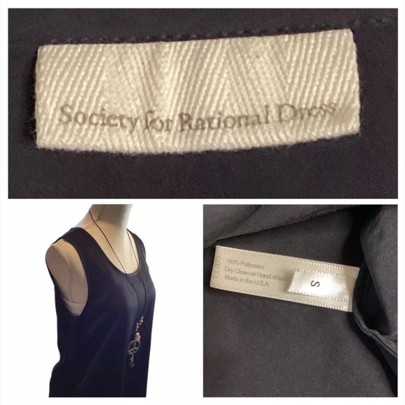 Society of Rational Dress S Black Simple Dress Size Small. Unique. - Picture 2 of 16